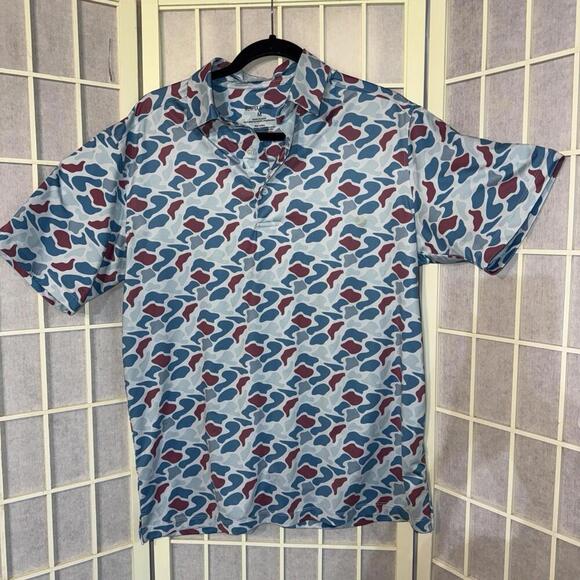 Meripex Apparel Duck Camo Performance DriFit Style Southern Blue Camouflage Polo - Picture 13 of 14